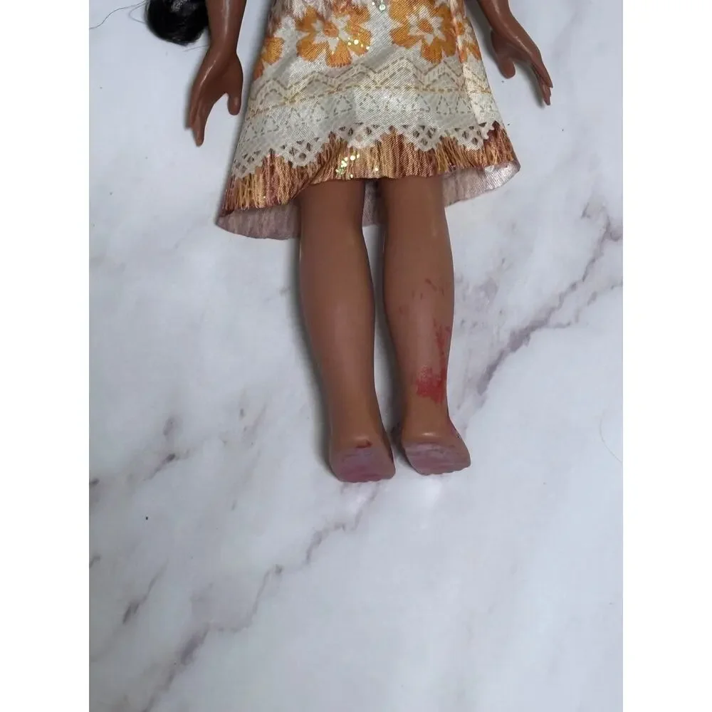 Disney Doll Hasbro 2015 Moana Figure Figurine Toy With Top And Skirt 9.5”